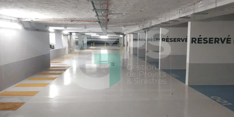 Expert Sinistre à CHAMPAGNE SUR SEINE (77430) - GPS Batiment - Parking souterrain - Mise en résine des sols