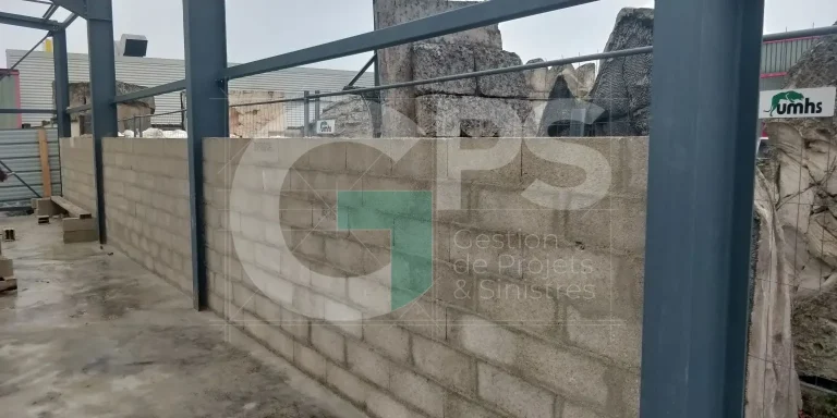 Expert Sinistre à CHAMPAGNE SUR SEINE (77430) - GPS Batiment - Local industriel - Maçonneries