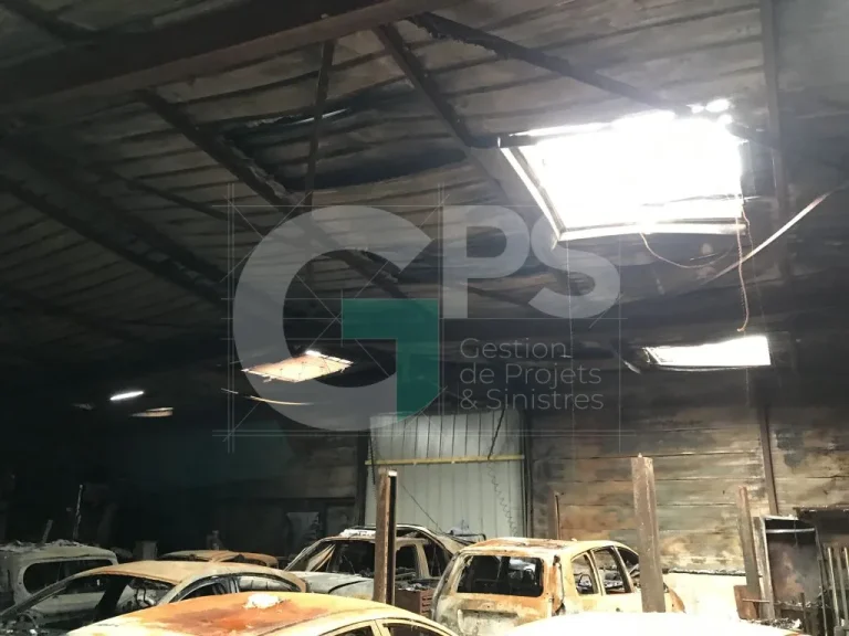 Expert Sinistre à CHAMPAGNE SUR SEINE (77430) - GPS Batiment - Local industriel - Après sinistre