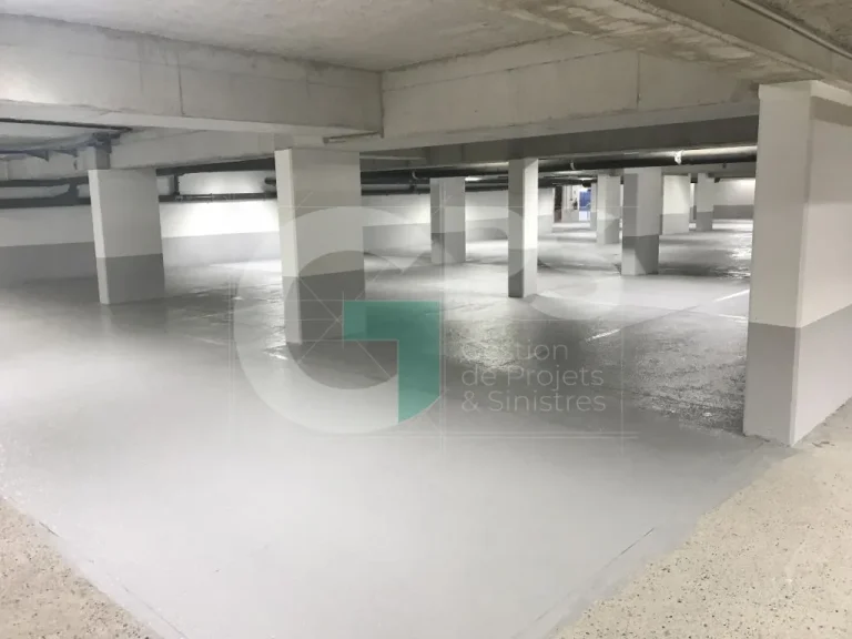 Expert Sinistre à CHAMPAGNE SUR SEINE (77430) - GPS Batiment - Parking souterrain - Mise en résine des sols