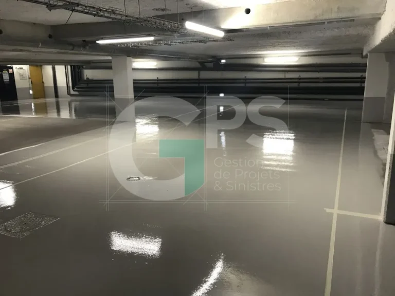 Expert Sinistre à CHAMPAGNE SUR SEINE (77430) - GPS Batiment - Parking souterrain - Mise en résine des sols