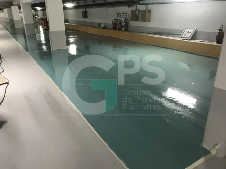 Expert Sinistre à CHAMPAGNE SUR SEINE (77430) - GPS Batiment - Parking souterrain - Mise en résine des sols