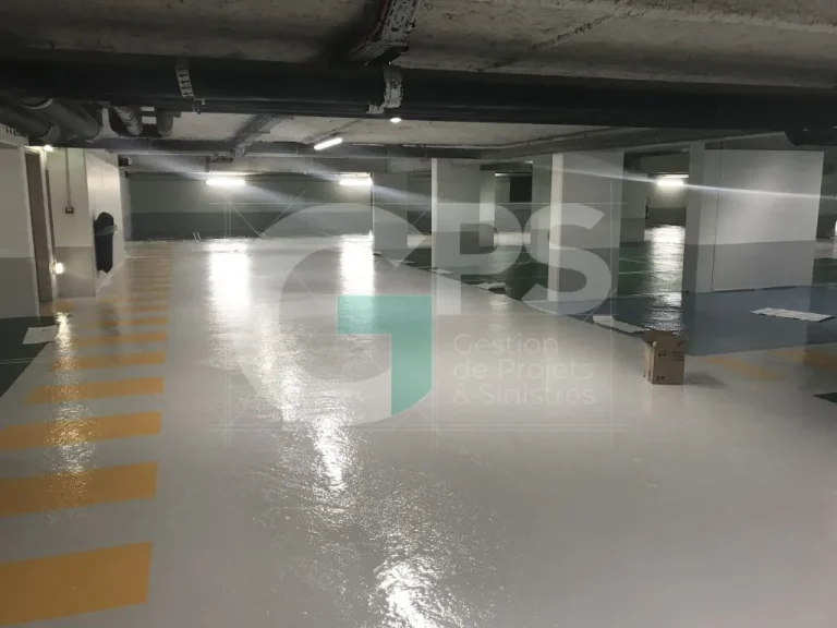 Expert Sinistre à CHAMPAGNE SUR SEINE (77430) - GPS Batiment - Parking souterrain - Mise en résine des sols